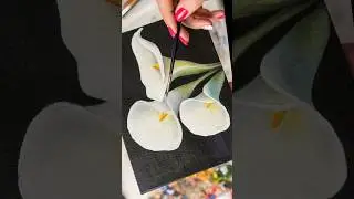 Callas flowers - Acrylic time lapse painting