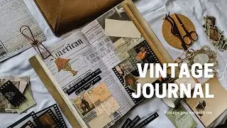 Journal With Me Vintage | 저널링 | Journaling | Vintage Journal | Vintage Diary | 4K