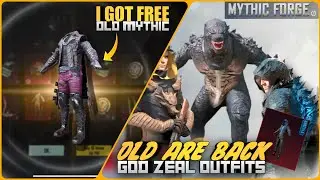 OLD Are Back | Old Godzilla Set Is Coming In Mythic Forge | I Got Mythic For Free | PUBGM