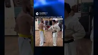 Jiri Prochazka training karate in Japan🥋