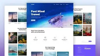 Build A Responsive Tour & Travel Website Design Using Only HTML And CSS   Pure HTML & CSS Tutorial