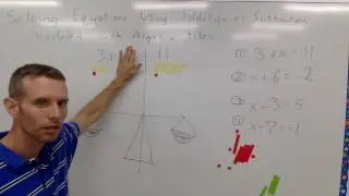 Solving One-Step Equations involving Addition and Subtraction Using Algebra Tiles