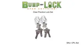 Clear Practice Lock Set