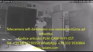 Mini Telecamera Spia da Esterno Wifi con Led Infrarossi invisibili