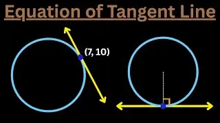 How to find Equation of a Tangent Line (to a Circle)