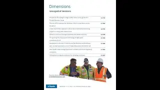Trimble Dimensions | RSVP for Geospatial Sessions
