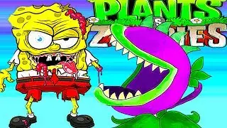 РАСТЕНИЯ ПРОТИВ ЗОМБИ бомбим зомби в игре plants vs zombies битва продолжается новые уровни зомби
