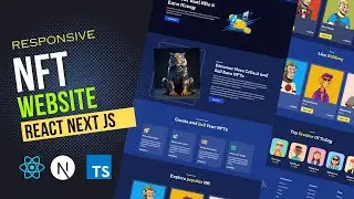 Building and Deploying a Responsive NFT Landing Page with Next.js, TypeScript, and Tailwind CSS