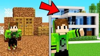 1 TL FAKİR EV  ve. 1000$ ZENGİN EV! 😱 (Minecraft)