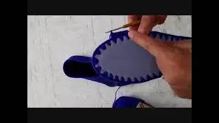Düğmeli babet patik yapımı