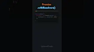 Promise withResolvers in Javascript #coding #javascript #nodejs