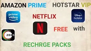 Streaming apps memberships free with recharge packs