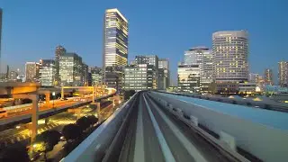 【4K】ゆりかもめ 前面展望 (豊洲〜新橋)全区間 Yurikamome line from Toyosu to Shinbashi「Cab View」2020.11.14