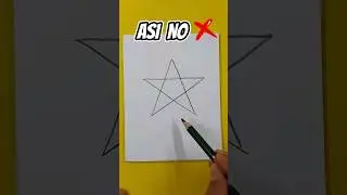 Como Dibujar una ESTRELLA en 3D Fácil #shorts #short