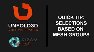 Unfold 3D 10 VS Quick Tip - Selections based on Mesh Groups