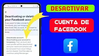 Cómo desactivar la cuenta de Facebook 2024||Desactivar Facebook