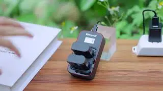 [KingMa] EN-EL15 / ENEL15 Batteries (two) and Smart Dual USB Charger Set for Nikon Cameras