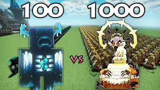 100 Wardens Vs 1000 Umvuthi, the Sunbird | Minecraft