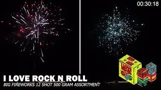 I Love Rock N Roll 500g Cake Assortment - Big Fireworks - Demonstration