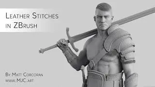 Leather Stitches in ZBrush