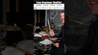 Learn how to play a Shuffle drum groove! (Really easy!)🥁