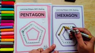 Shapes drawing for kids, Learn 2d shapes, colors for toddlers | Preschool Learning With ZK