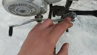 Переключение скоростей на мопеде Дельта