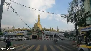 Driving Around DOWNTOWN YANGON | 4K