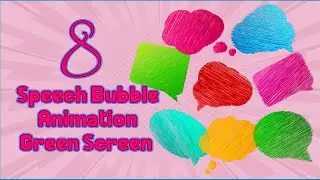 Comic Speech Bubble 8 Animation Green Screen | No Copyright