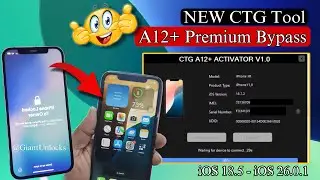 iPhone Locked to Owner iOS 26? A12+ Premium iCloud Bypass iPhone XS 16 Pro Max // CTG Activator 🔥🔥