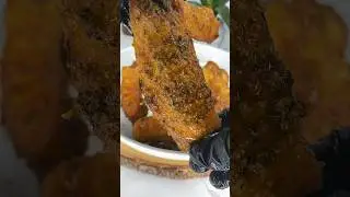 How To Make Tender Cajun Fried Turkey Wings #shorts