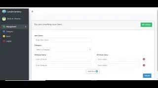 Laravel Inventory with ability to create dynamic input fields for items