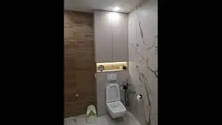 Шкаф над инсталляцией в туалете