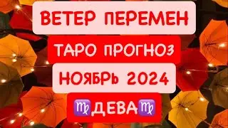 ♍️ДЕВА♍️ ВЕТЕР ПЕРЕМЕН .НОЯБРЬ 2024. ТАРО ПРОГНОЗ