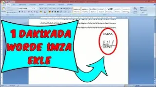 WORD BELGESİNE İMZA EKLEMEK - ATMAK