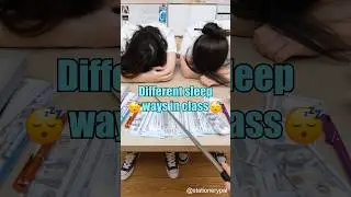Different sleep ways in class 😴😴😴 #shorts