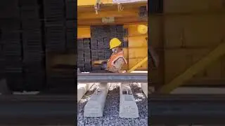 Laying railway track!! #shorts #trending #viral