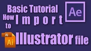How to Import Illustrator file l After Effects Basic Training Lesson 10