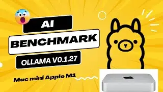 Ollama v0.1.27 AI benchmark | Apple M1 Mac mini macOS 14.3.1