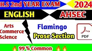 HS 2nd Year English Prose Section Most Important Question || Important Suggestion 2024