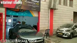car wrapping - Audi R8 wrapping yellow gloss
