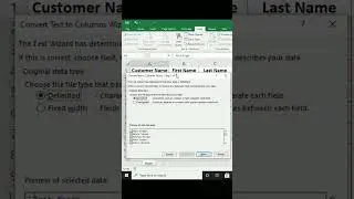 ☺#Shorts Excel Booster Tips #1 | How to Split Cells in Excel | Text to Column #short #youtubeshorts☺