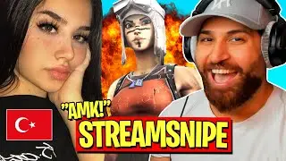 Ich STREAMSNIPE eine TÜRKIN im SKIN CONTEST bis sie KOMPLETT AUSRASTET und den STREAM BEENDET..