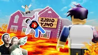 Играем в ROBLOX! Пол это!  LAVA RUN | Eliseev Games TV