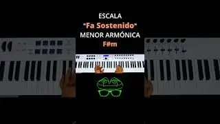 Escala Fa Sostenido Menor Armónica #piano #acordes #teclado #armonia #escalamayor #keyboard