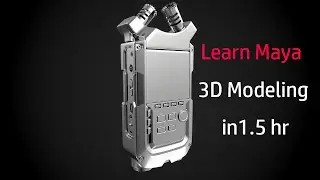 Audio recorder series in Maya(#3dsmax#Maya#hardsurfacemodelinginmaya)