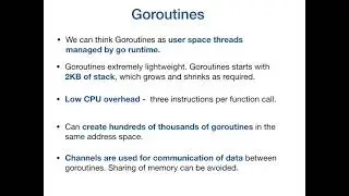 Concurrency in Golang - Goroutines