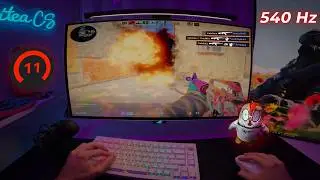 CS2 POV: 2800 ELO FACEIT ASMR on 540 Hz OLED┃4K 60FPS