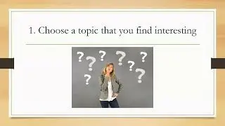 How to select Summer Project Topic?
