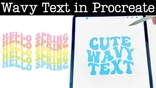 How to Make Wavy Text in Procreate | Procreate Tutorial | Procreate For Beginners